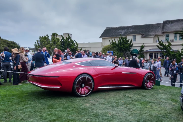 The Vision Mercedes-Maybach 6 certainly has some presence on the lawn at Monterey Car Week