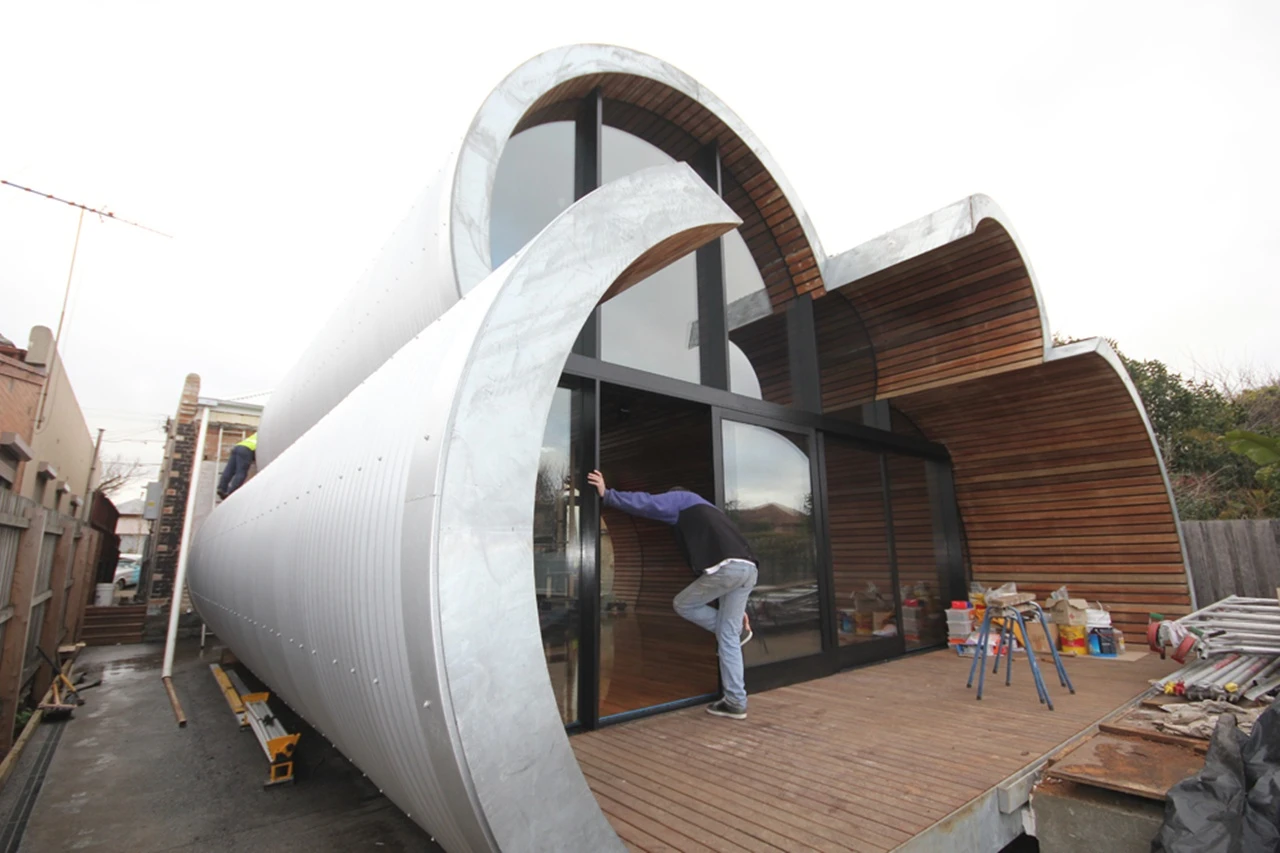 The renovation and extension in progress