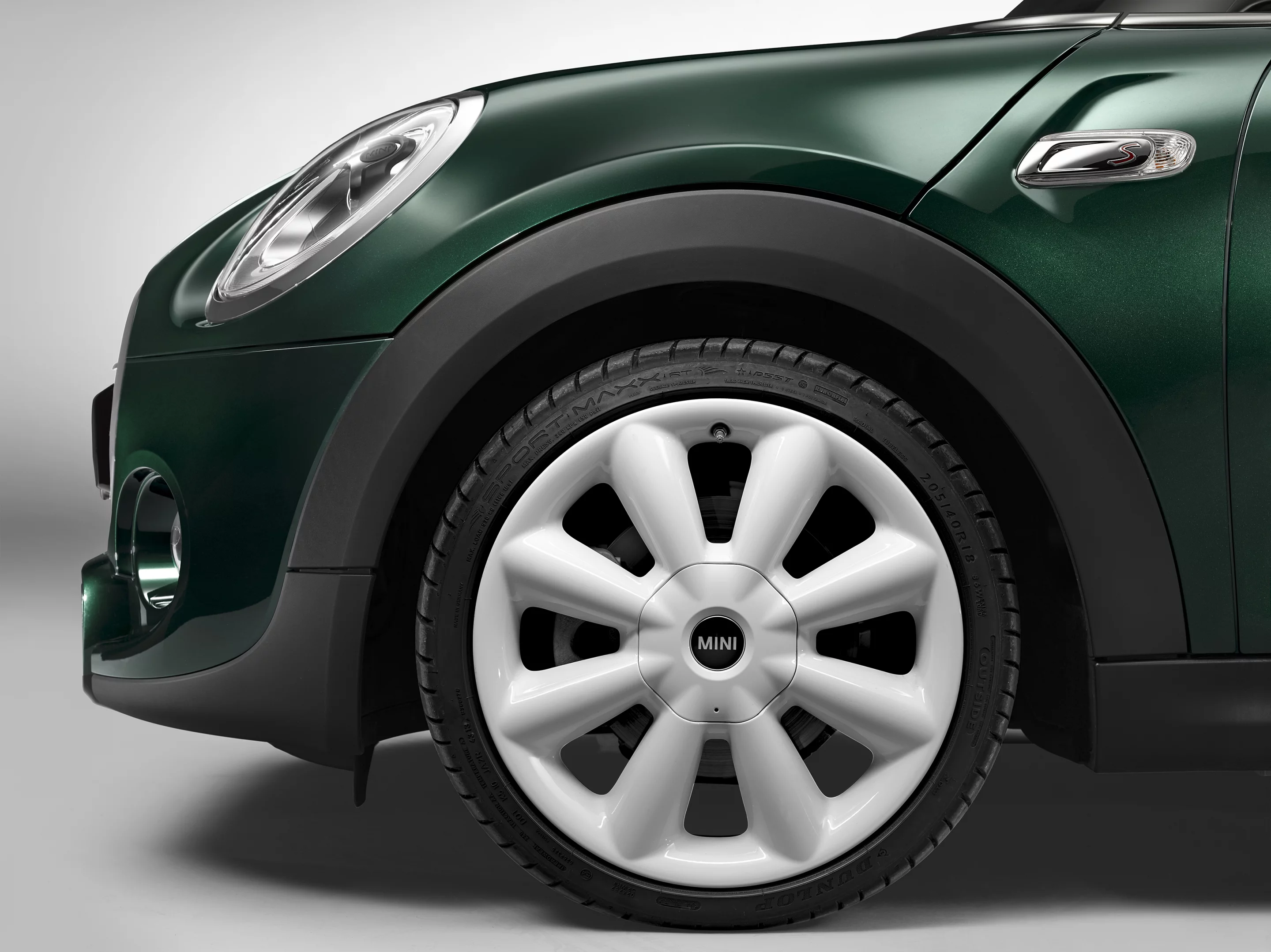 The Mini Cooper SD features 17-inch alloy wheels