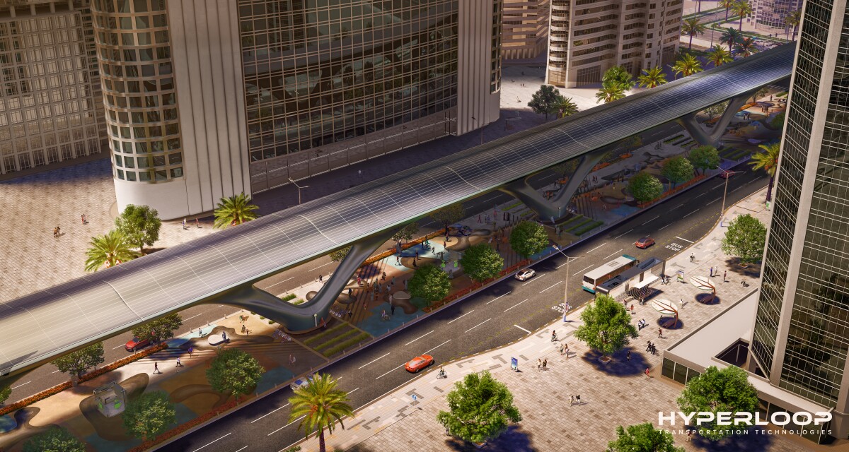 HyperloopTT hopes to eventually extend its transport system to cover the distance between Dubai and Abu Dhabi