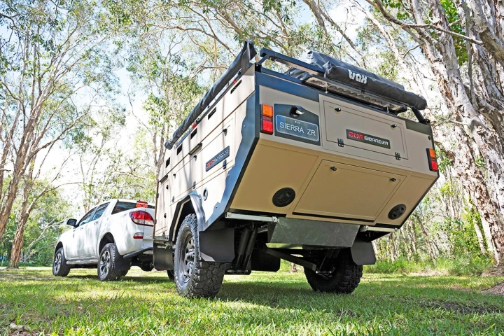 AOR's Sierra ZR camper trailer is a basic, build-it-out-yourself off-road trailer for the entry buyer
