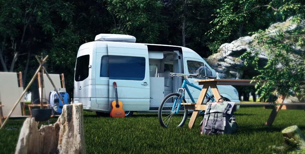 The Watergen On Board system integrates neatly with an RV's plumbing system