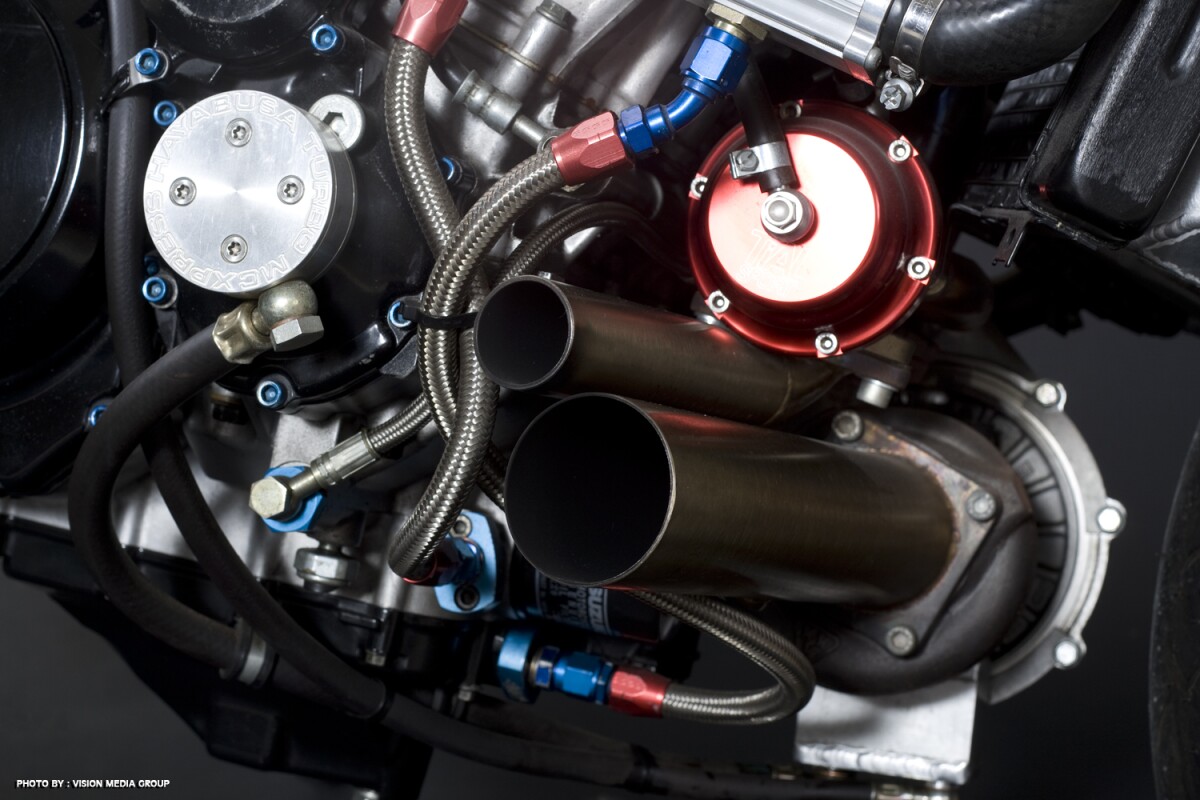 Ghost Rider's 500-horsepower turbo Hayabusa - up for grabs