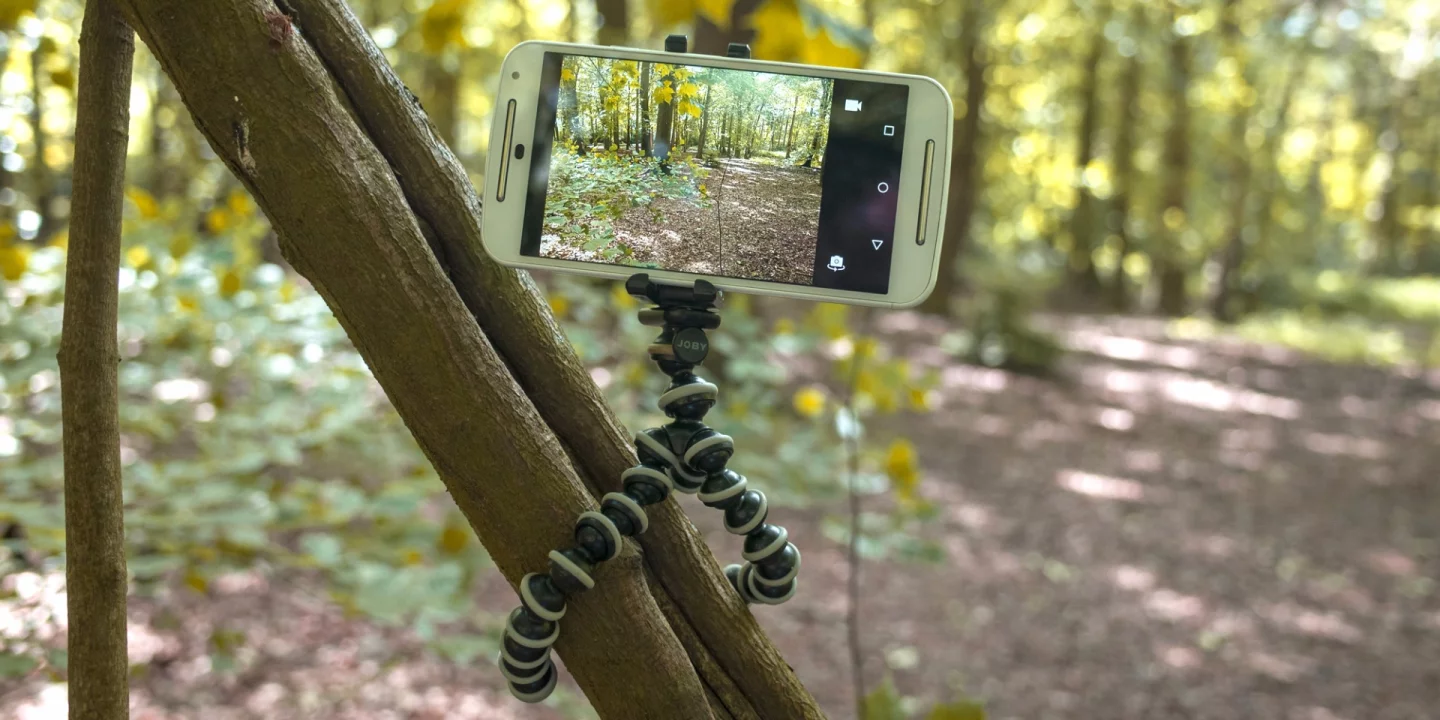 The Joby GorillaPods are practical for supporting smartphone cameras in various random situations