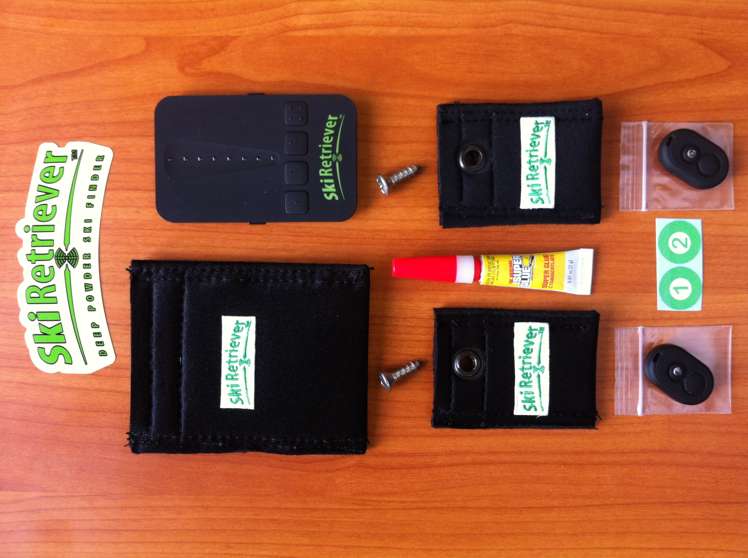 The Ski Retriever system comes with a receiver, homing tags and accompanying hardware