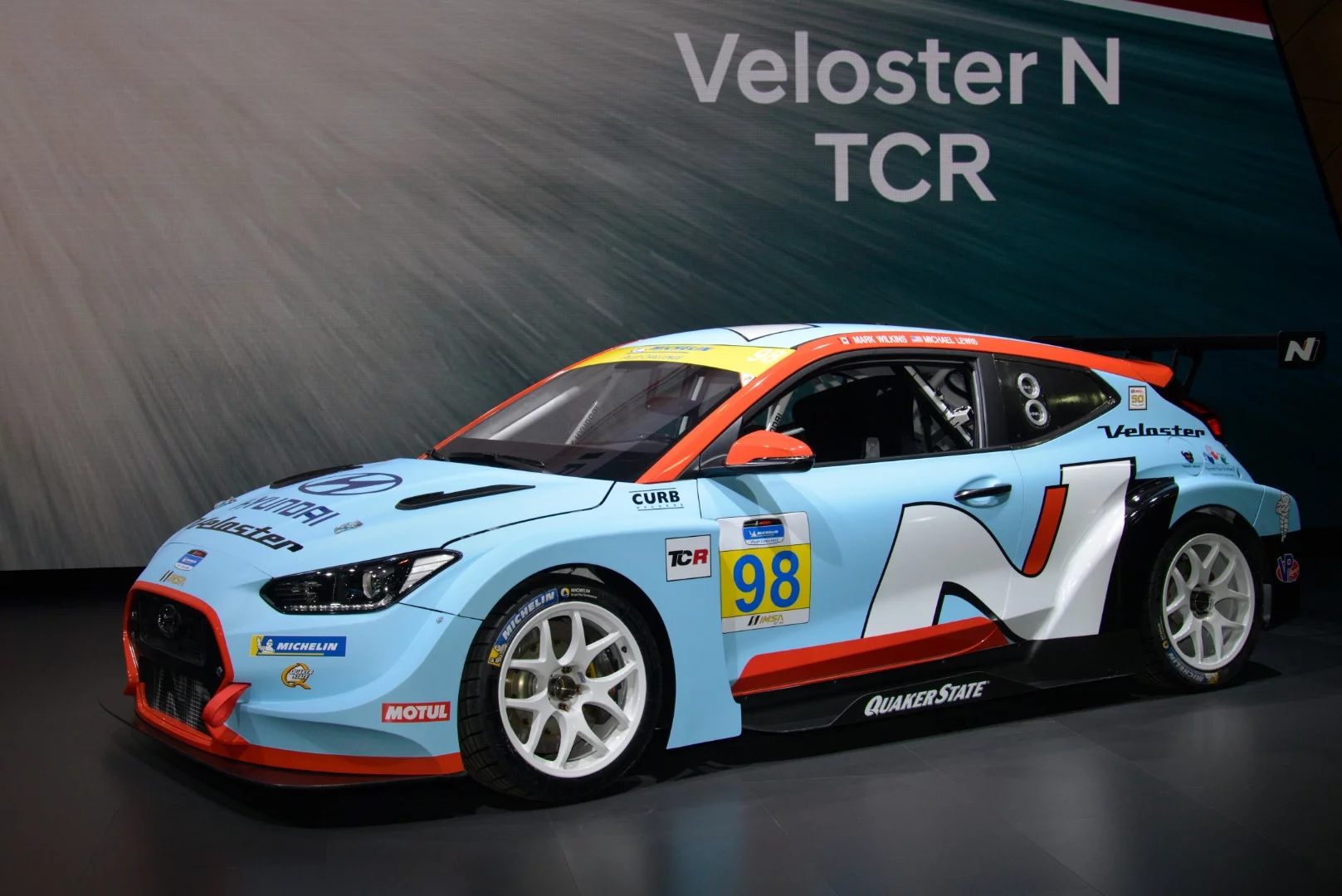 Hyundai's Veloster N TCR Race Car on show in Detroit