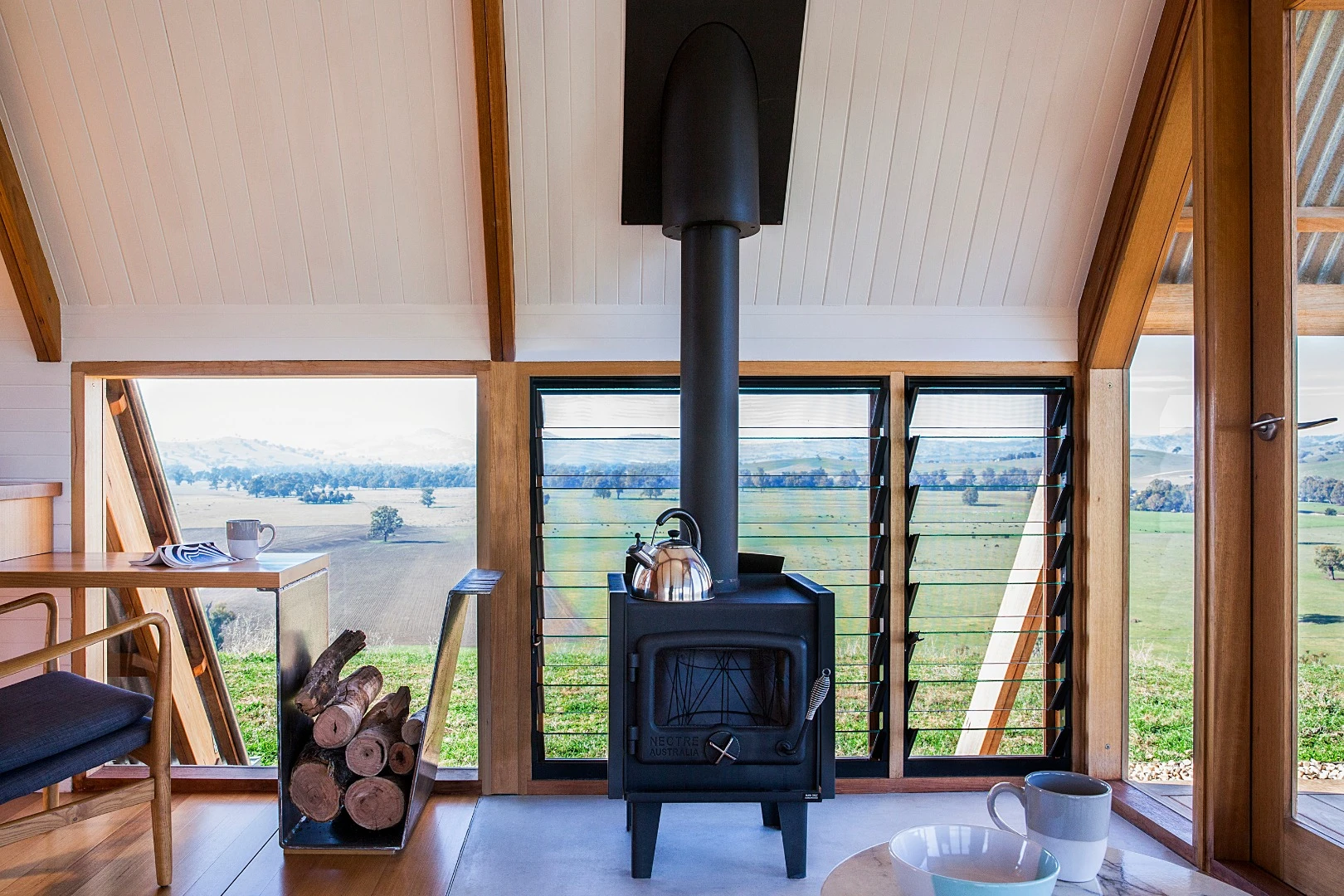 Stays at JR's Hut on the Kimo Estate can be booked online with prices starting at AUD$350 per night