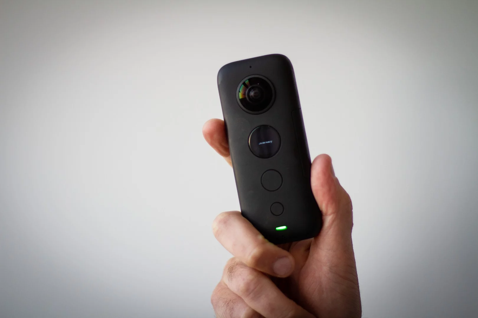 The small and portable Insta360 One X.
