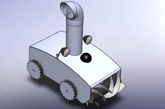 Rendering of the second SnowBYTE prototype