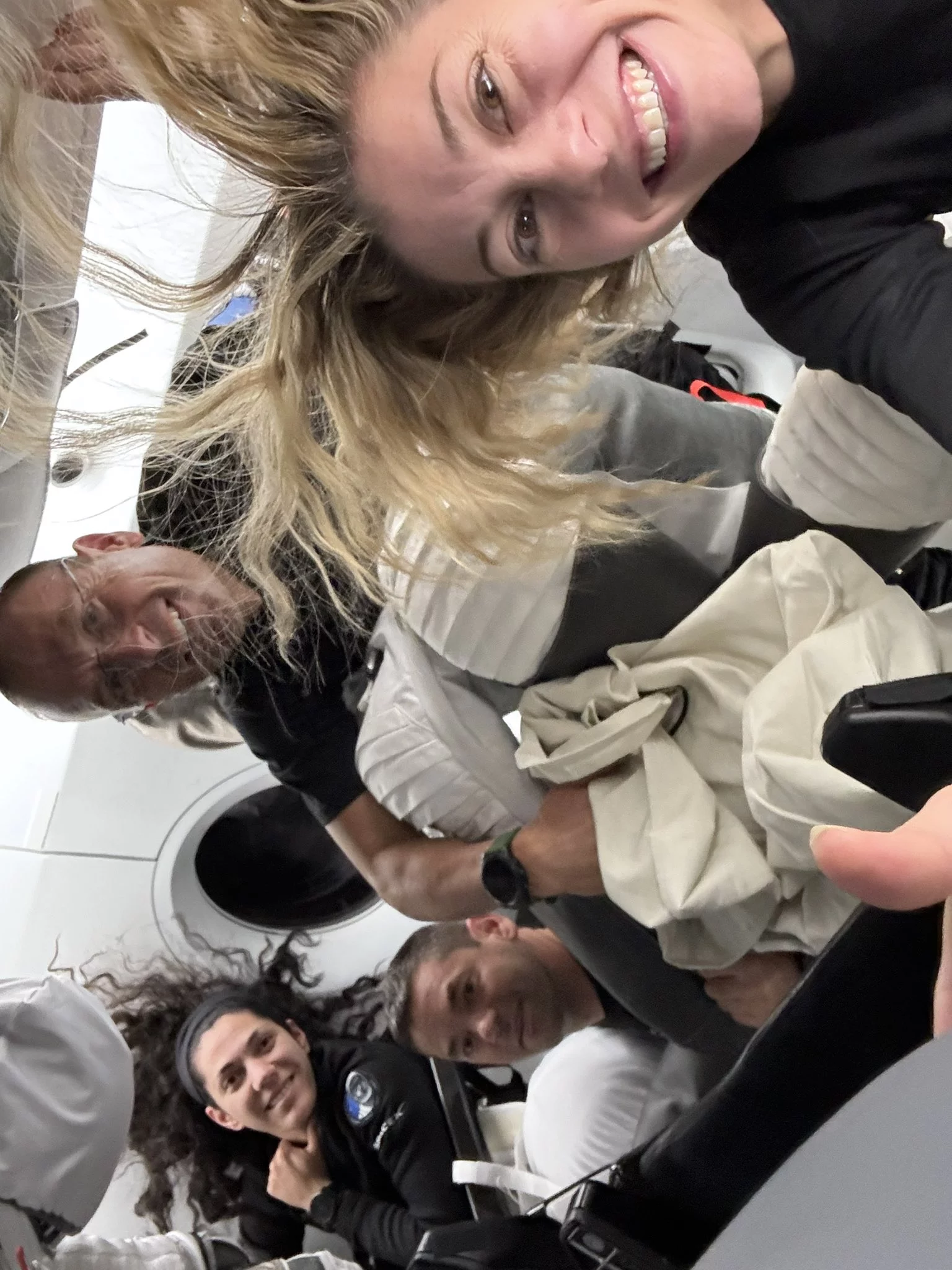 The Polaris Dawn crew in orbit