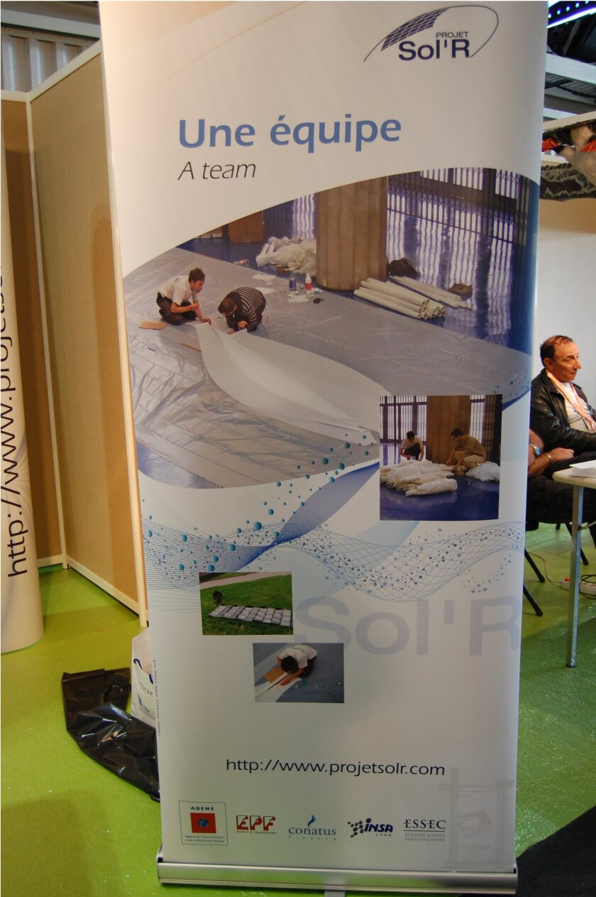 The Projet Sol'r booth