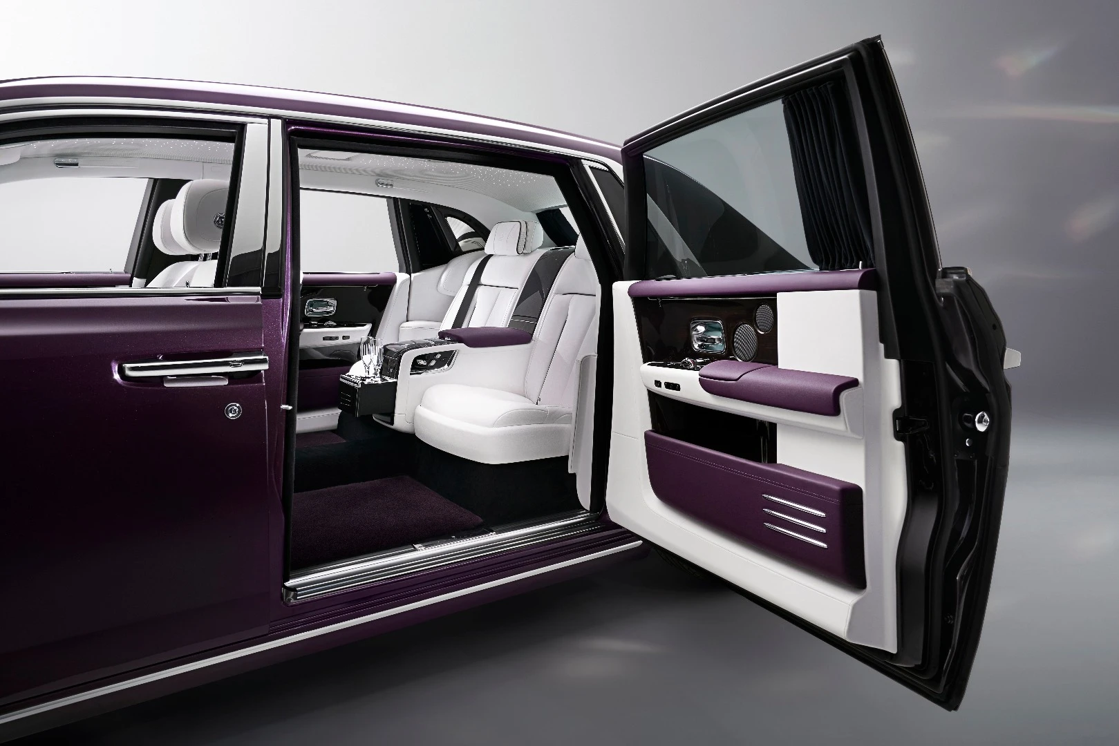 The rear doors on the Phantom beckon you inside