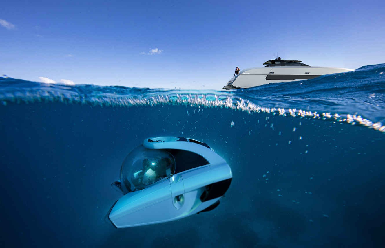 Sailing-Stream.fr ⚓ Un yacht Aquanaut inspiré des 4x4 embarque un sous-marin à bord ⚓ Le sous-marin Nemo emmène l'aventure à de nouvelles profondeurs