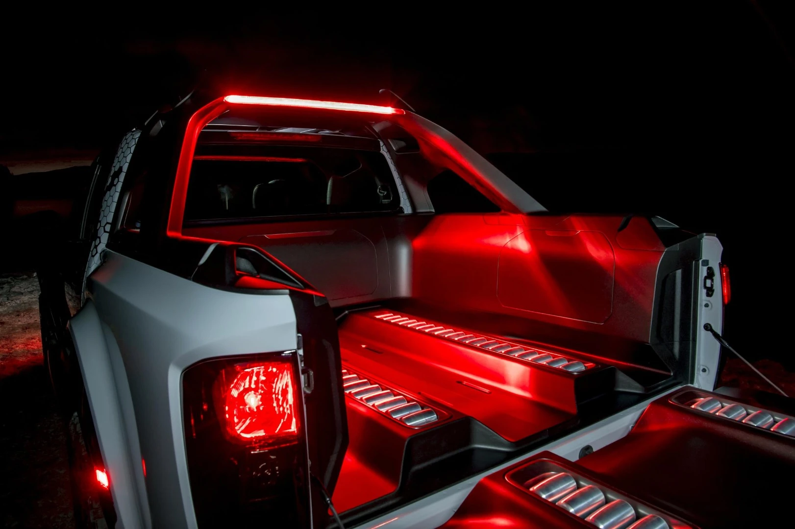 The red lights not only look cool, they help to cut down on light interference when at the observation site