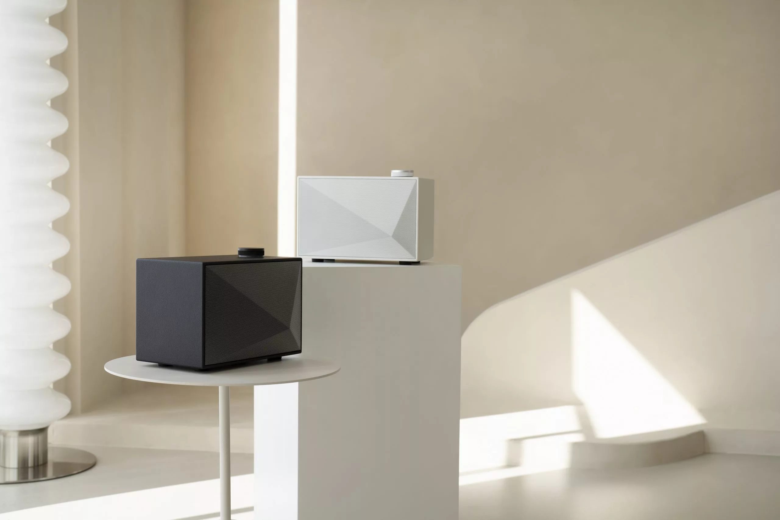Astell&Kern says that the Acro BE100 Bluetooth speaker "delivers superior room-filling, hi-fi caliber stereo sound that belies its compact profile"