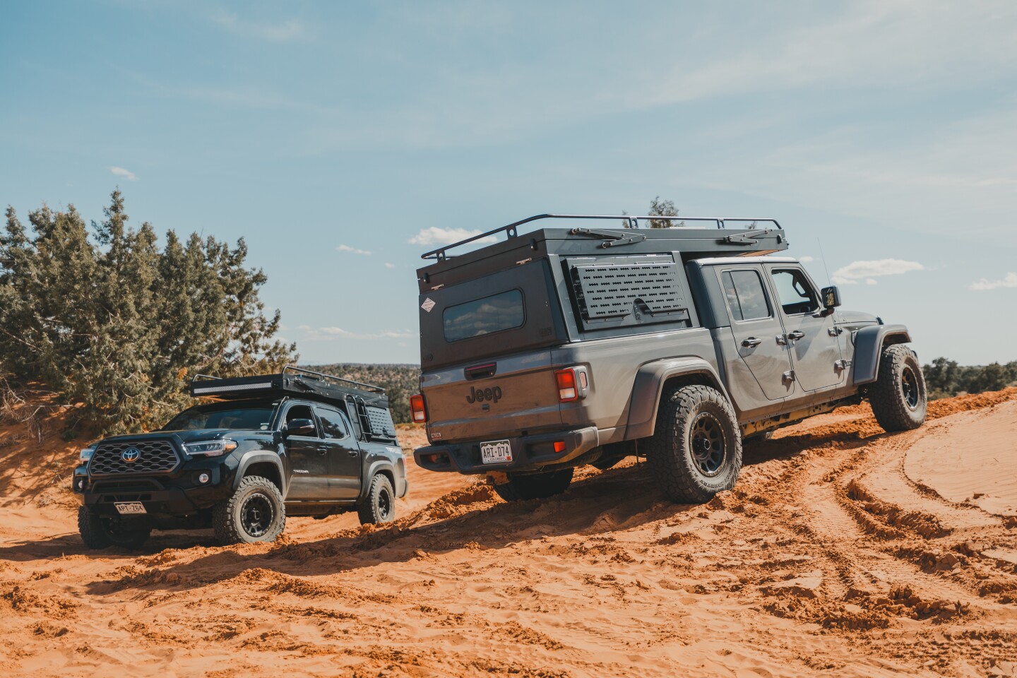 The Lagom topper folded flat for driving