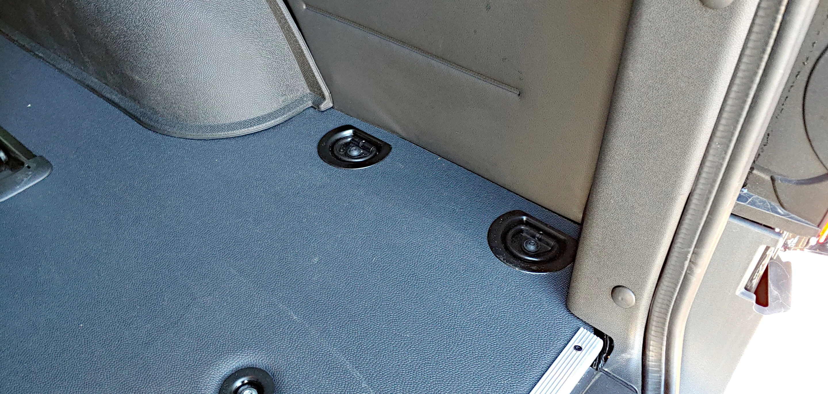 Tie-down points found throughout the Sprinter van are standard equipment
