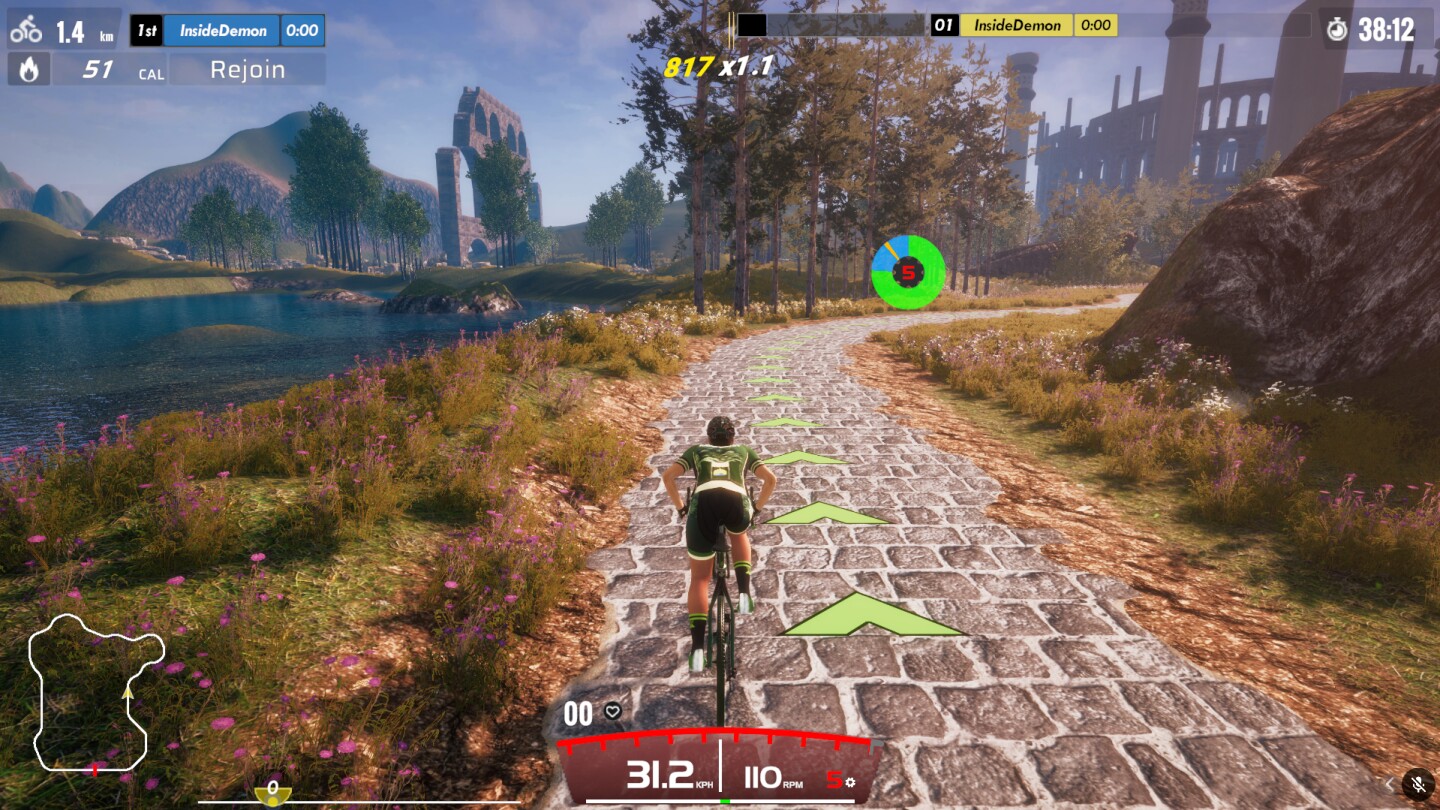 Solo workouts and training rides are also on offer