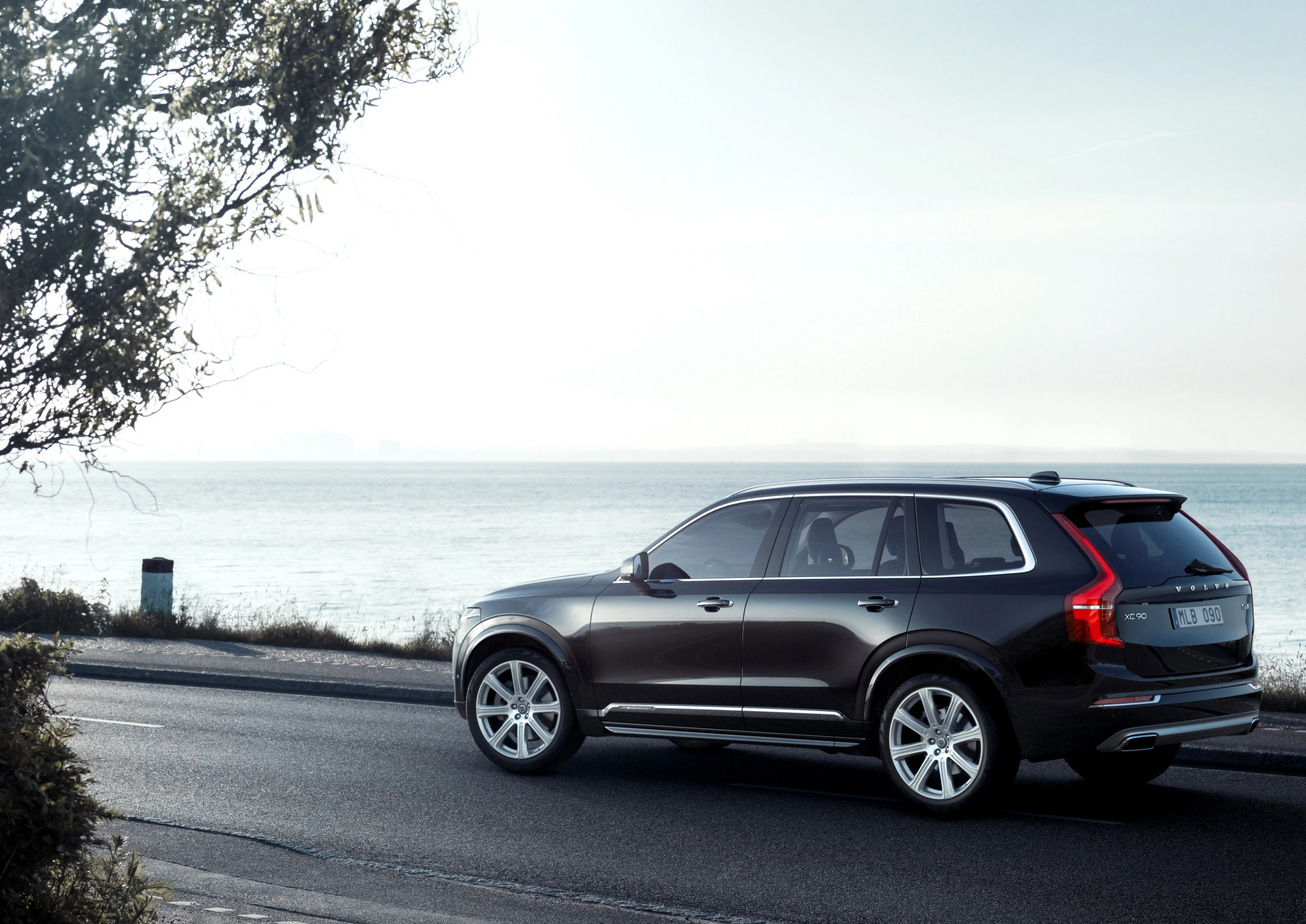 The XC90 will tense the passengers' seatbelts if it senses a run-off road accident