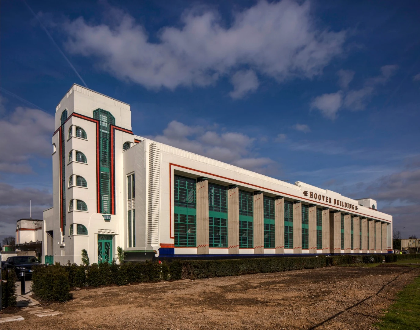 The almost-century-old Hoover Building was converted from an office to 66 apartments