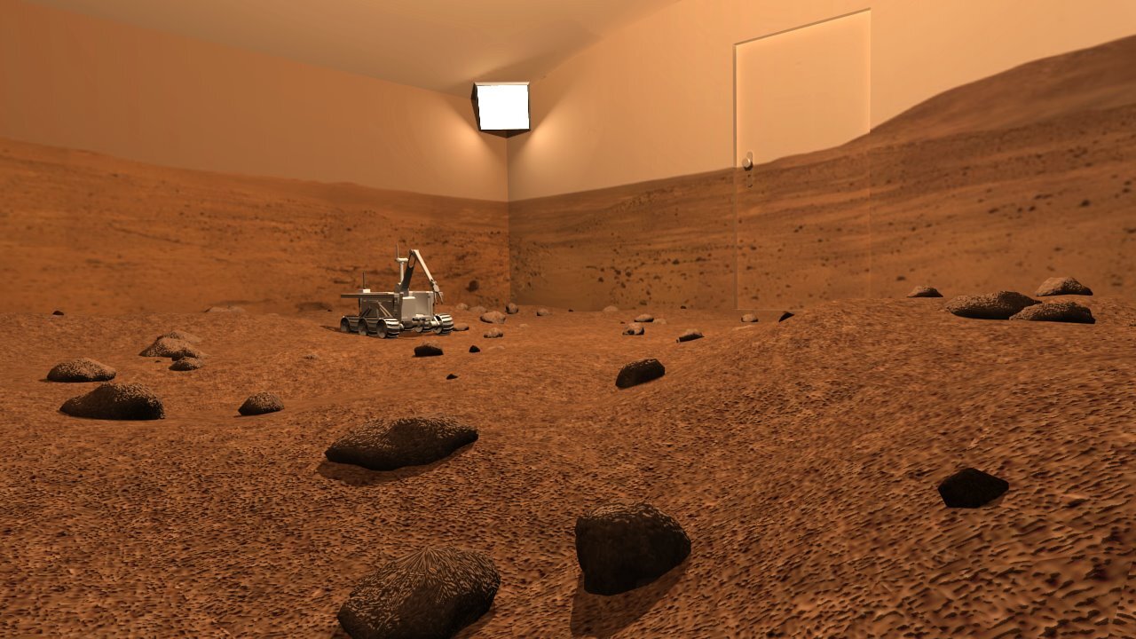 The Remote Mars Yard project would allow internet users to control a physical Mars rover replica, located in a room made to resemble the surface of Mars