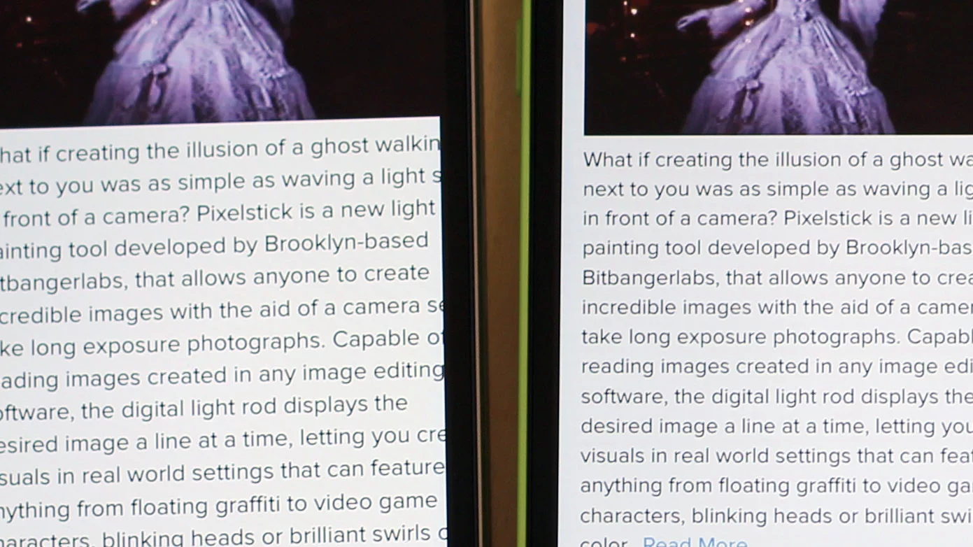 Both phones have the same 4-in Retina Display