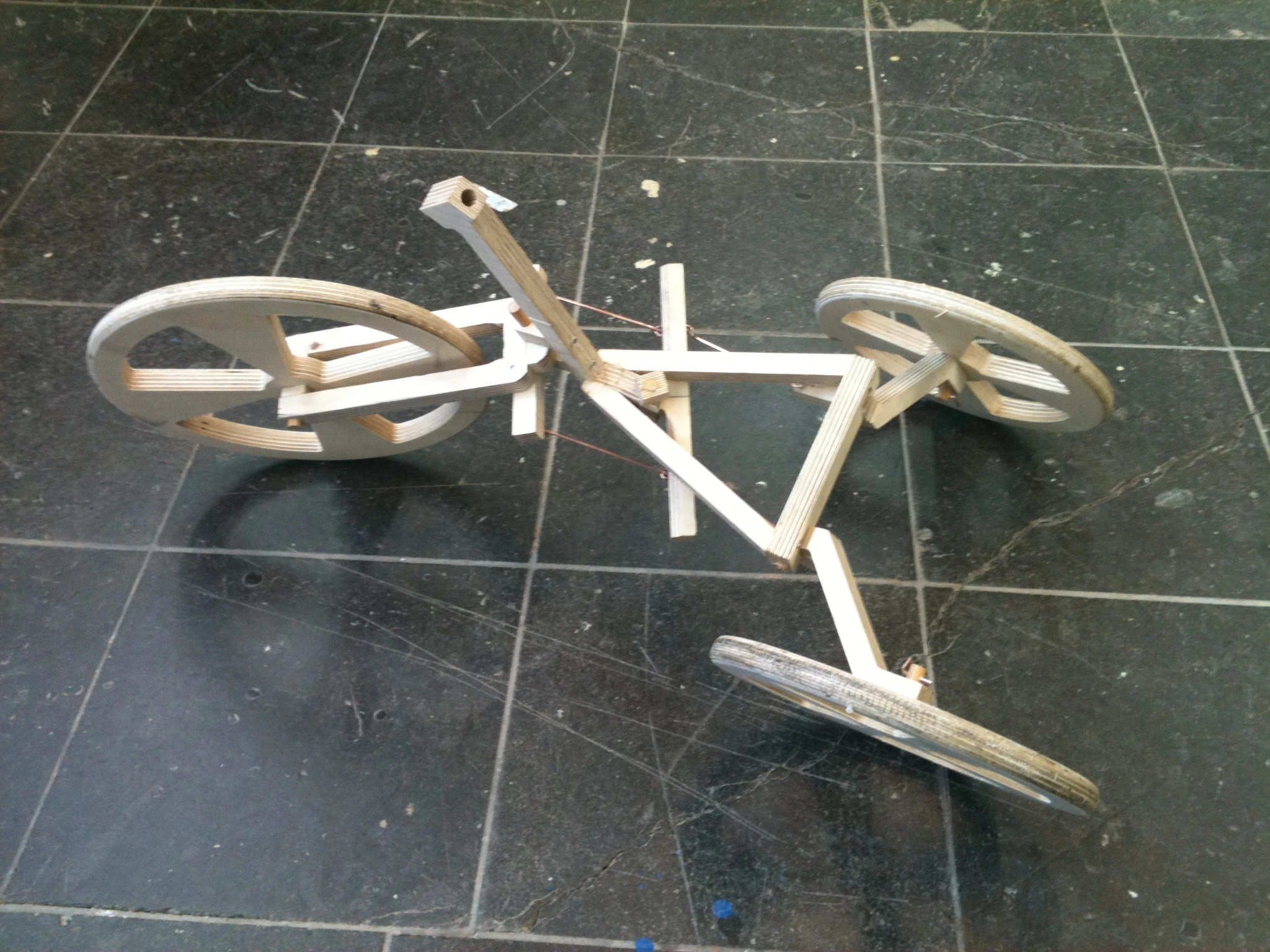 Early prototype of the Rennholz racer