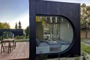 The Ecocapsule Box features generous glazing, helping fill the interior with natural light