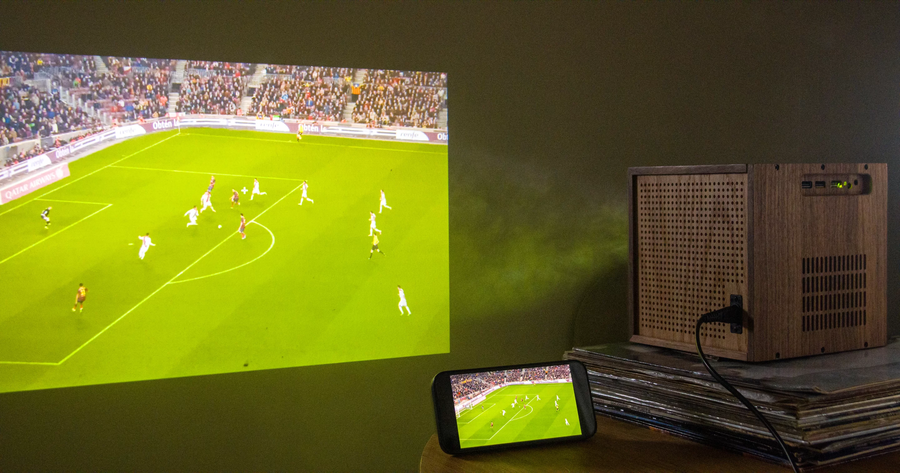 The LightBoks has a maximum 16:9 image size of 180 inches