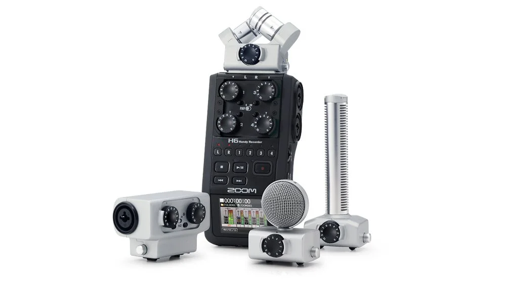 The H6 is claimed to be the world's first portable recorder with interchangeable microphone heads