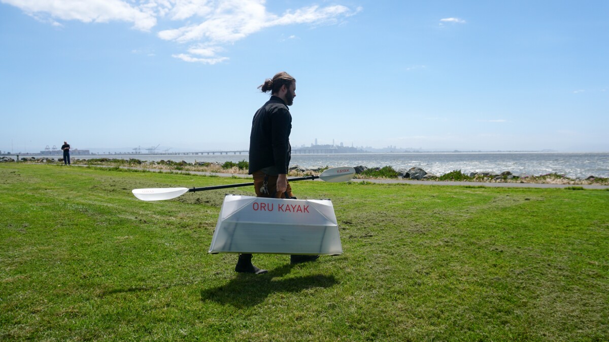 At 20 lb, the Oru Inlet is designed to be easily carried