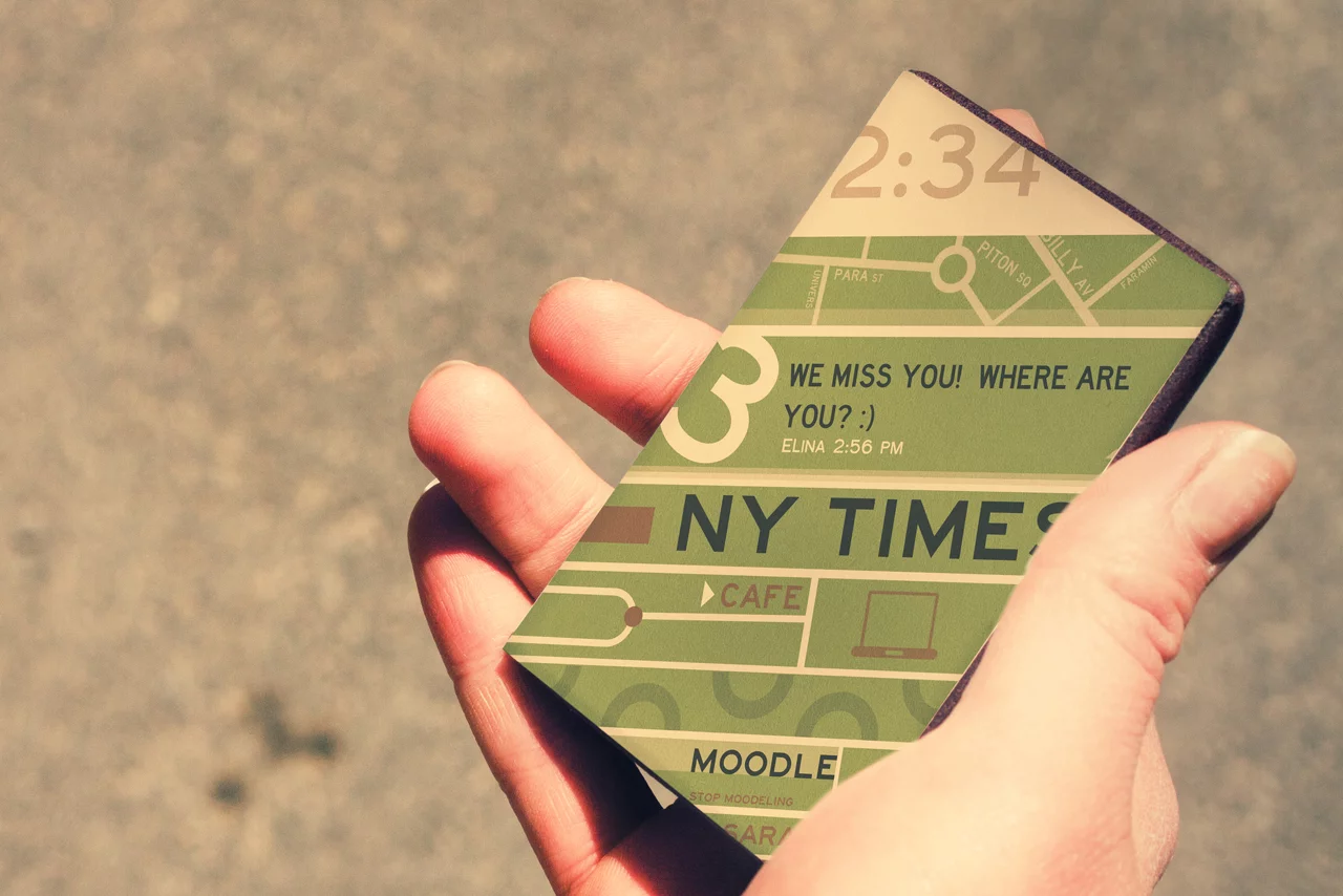 Rimino is based on color E-Ink technology, with an interface inspired by print posters