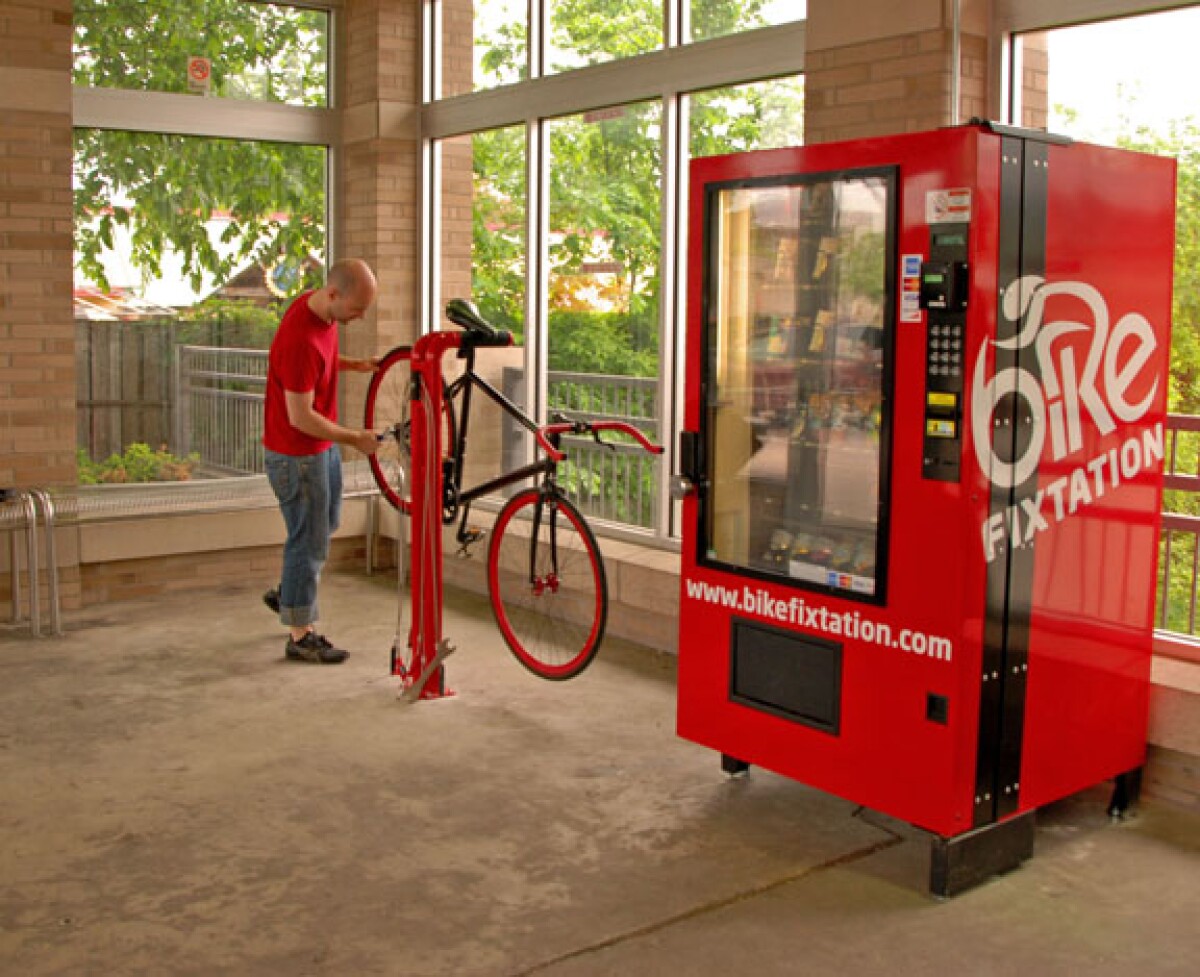 Bike Fixtation selfservice bike repair kiosk opens for business