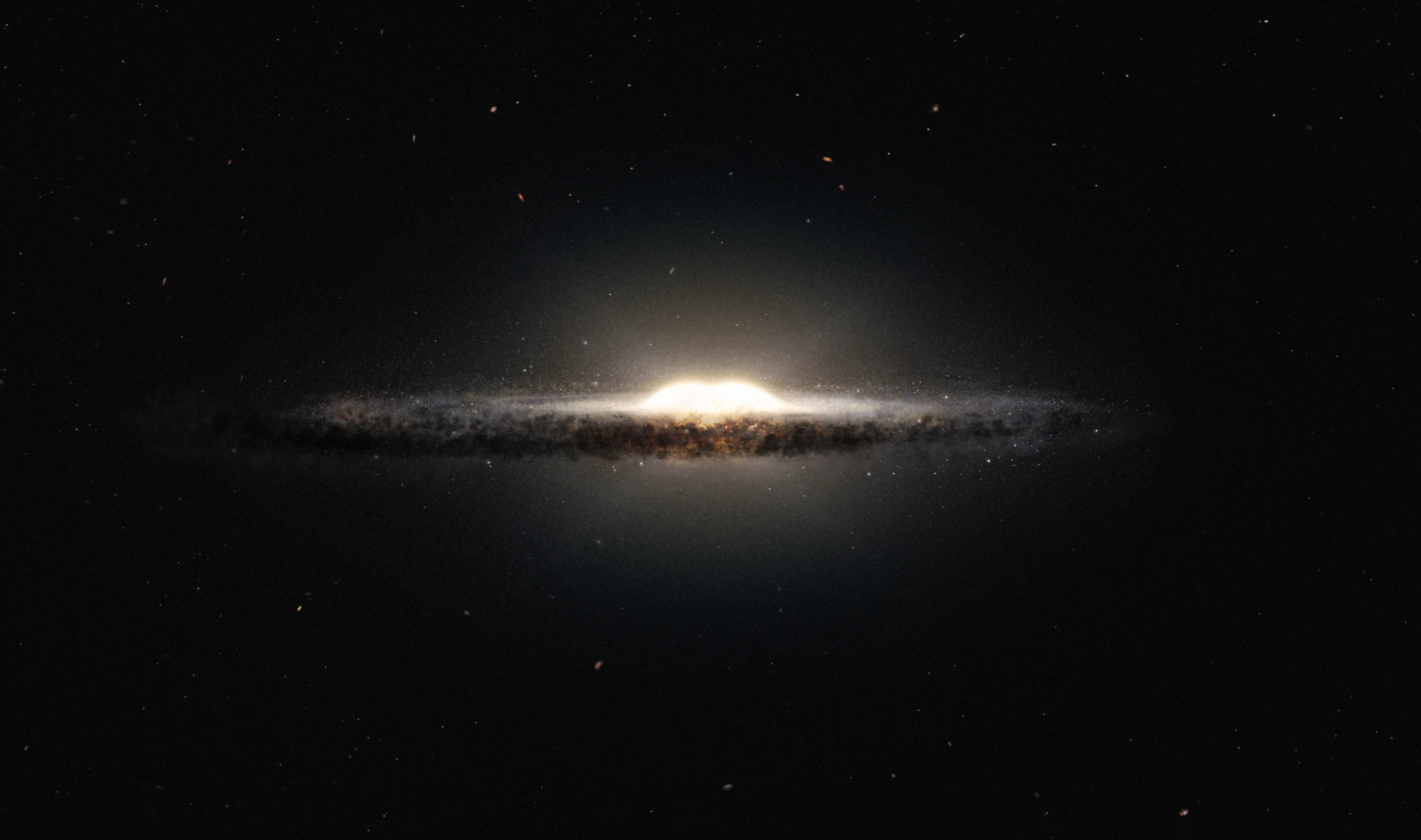 An artist's impression of the Milky Way galaxy showing its x-shaped core (Image: ESO)