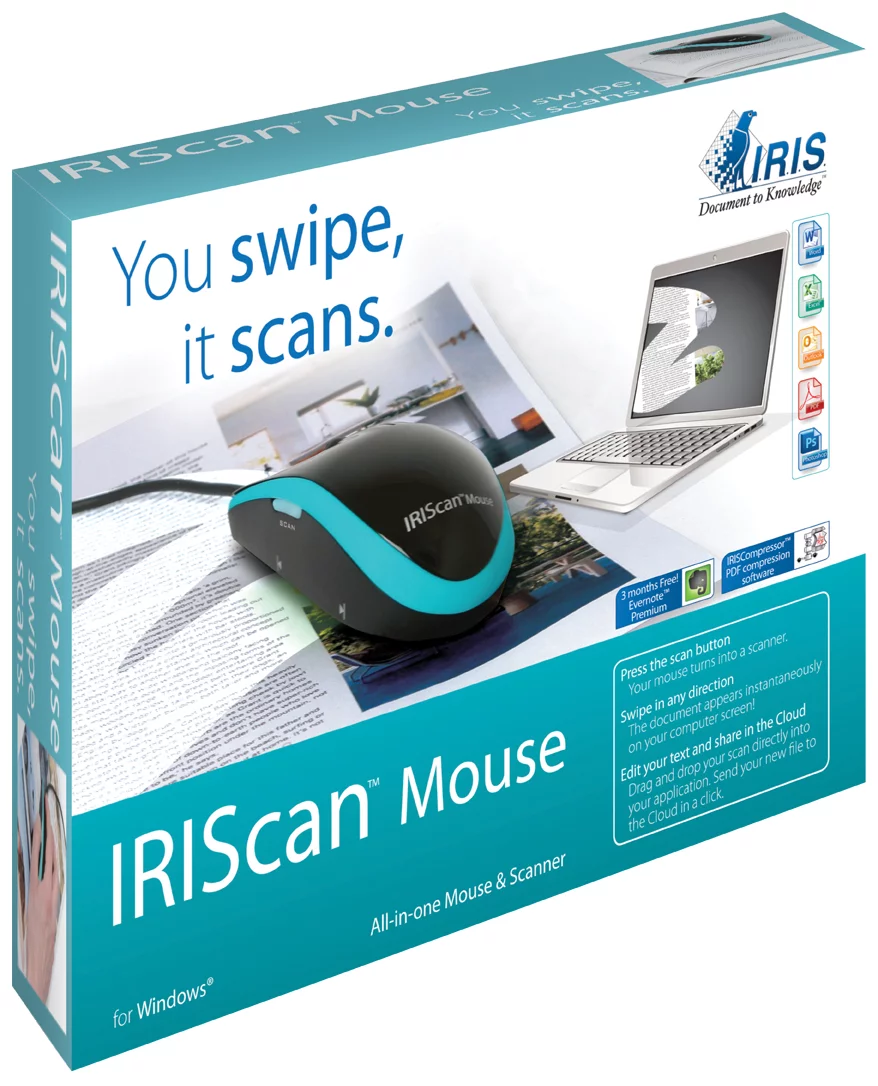 I.R.I.S. has released its Windows-only IRIScan wired mouse/scanner