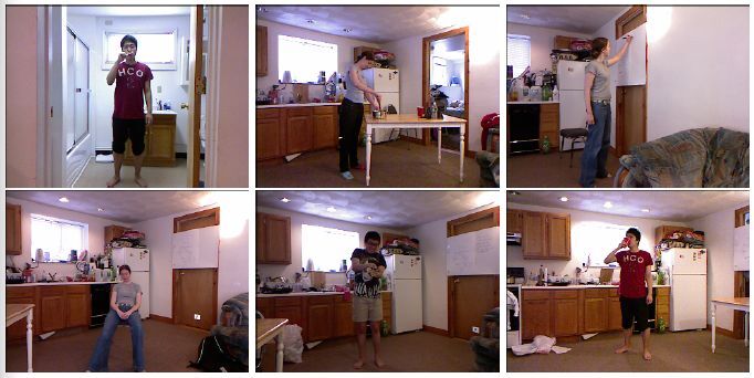 Some of the activities that the Kinect-enabled system was able to identify (Image: Cornell University)