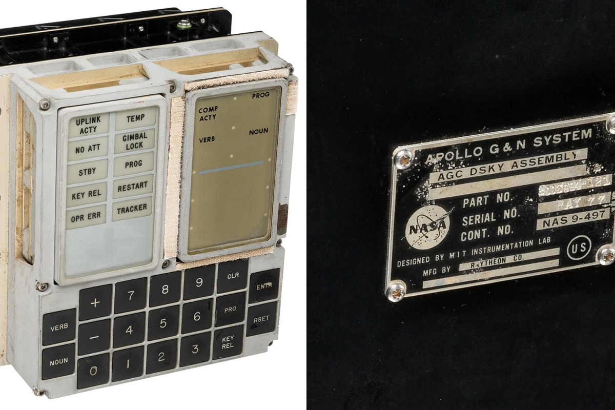 The Apollo Guidance Computer Display and Keyboard (DSKY) sold for $93,750