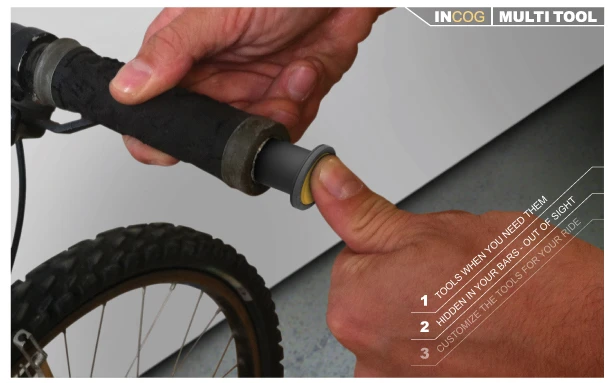 The tool includes a locking bar end