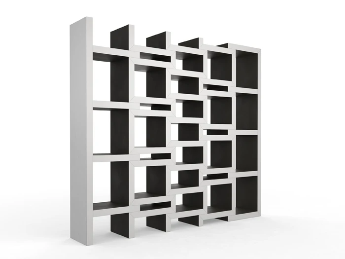 One, some, or all can be pulled out to accommodate the size of the book collection