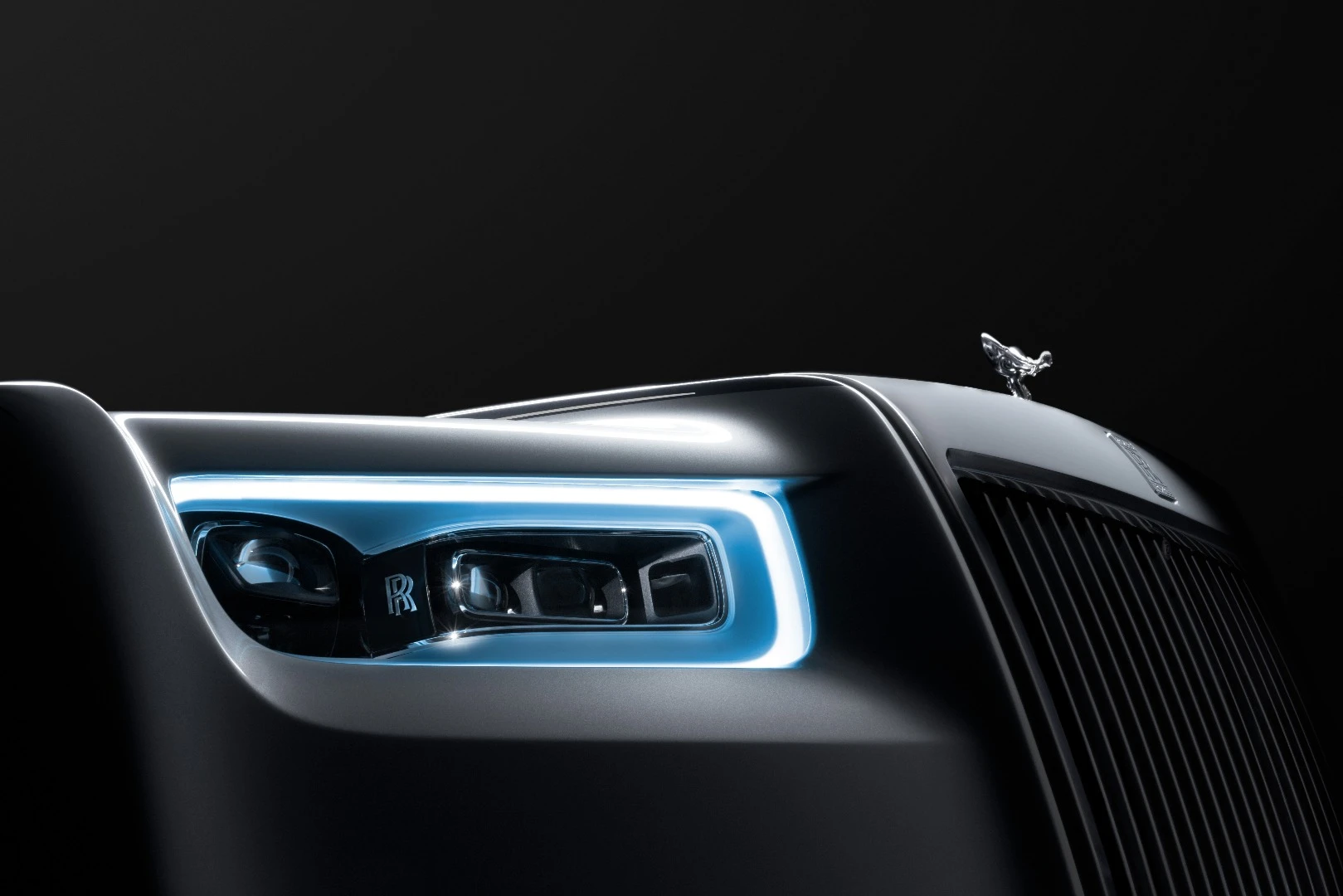 The headlamps on the new Phantom can see 600 m down the road