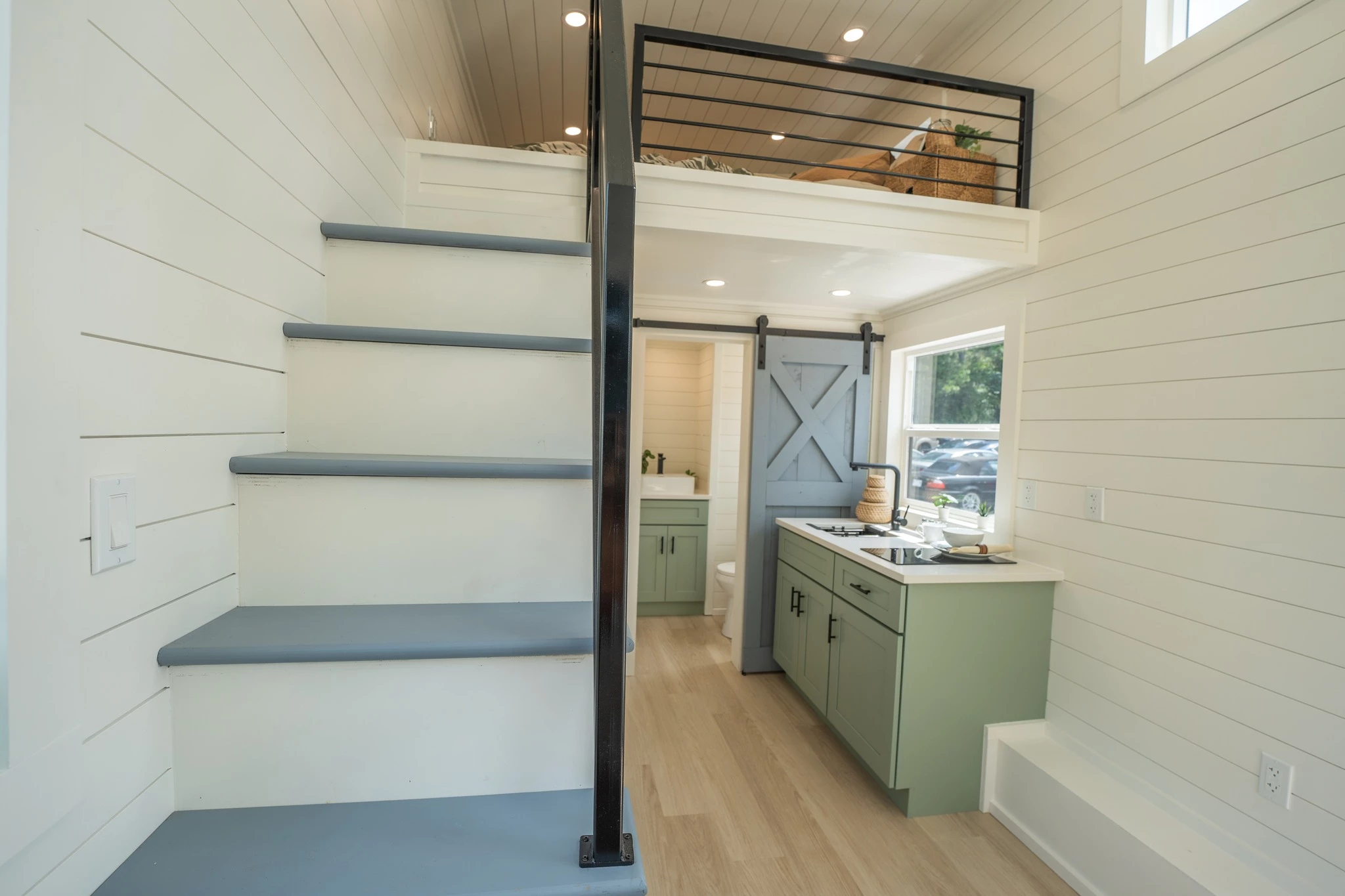 The Genesis V2's kitchen is small and simple as standard, though can be upgraded at extra cost