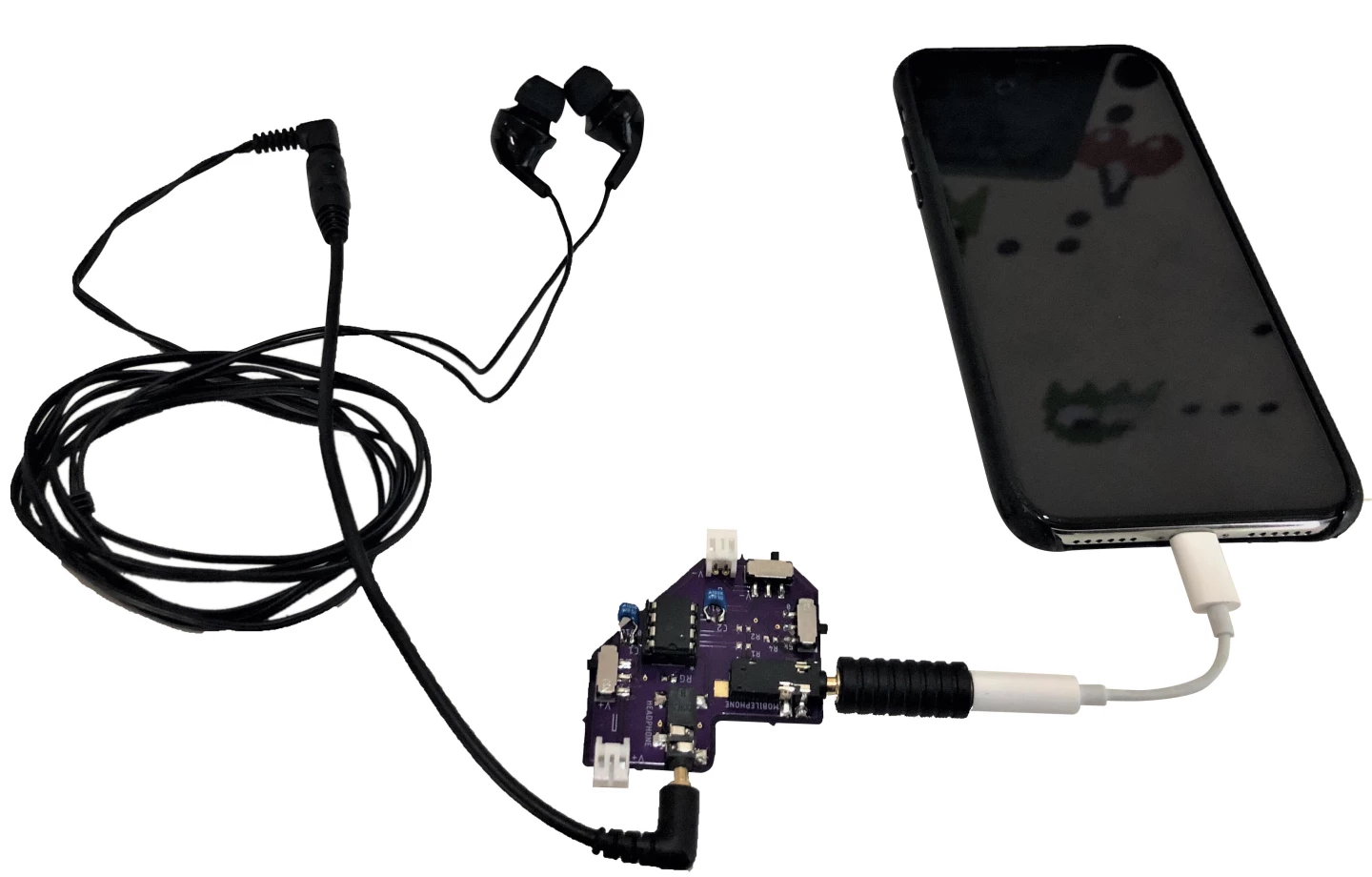 The current prototype system – a smaller adapter is in the works