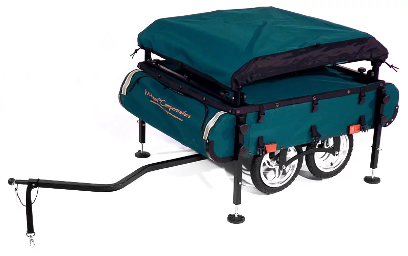 The trailer also includes leveling jacks so that, when the tent is set up, you don't roll out in the middle of the night due to being parked up on a gradient