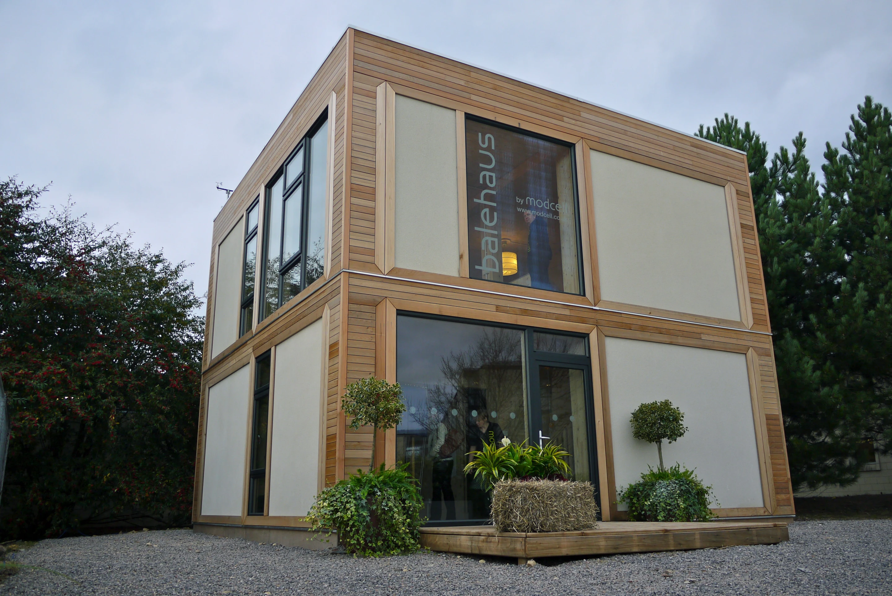 Sustainable building firm BaleHaus recently unveiled a number of new straw homes (Photo: ModCell)