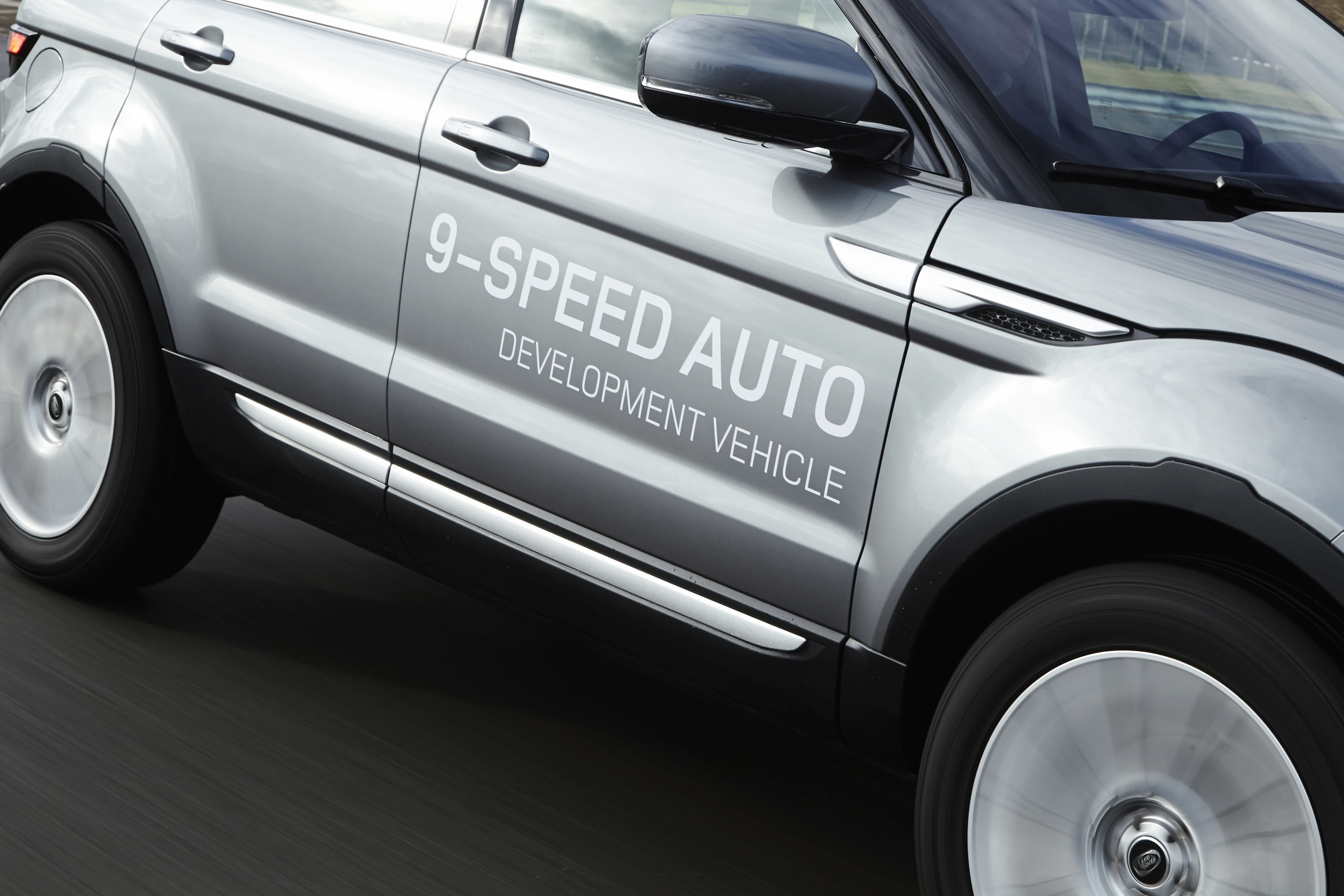 The Range Rover Evoque, with the world's first 9-speed gearbox