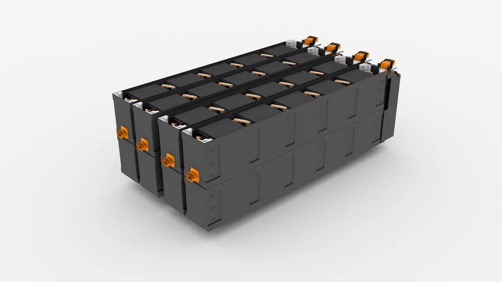 A close up of the batteries in the car (Photo: Venturi Automobiles)