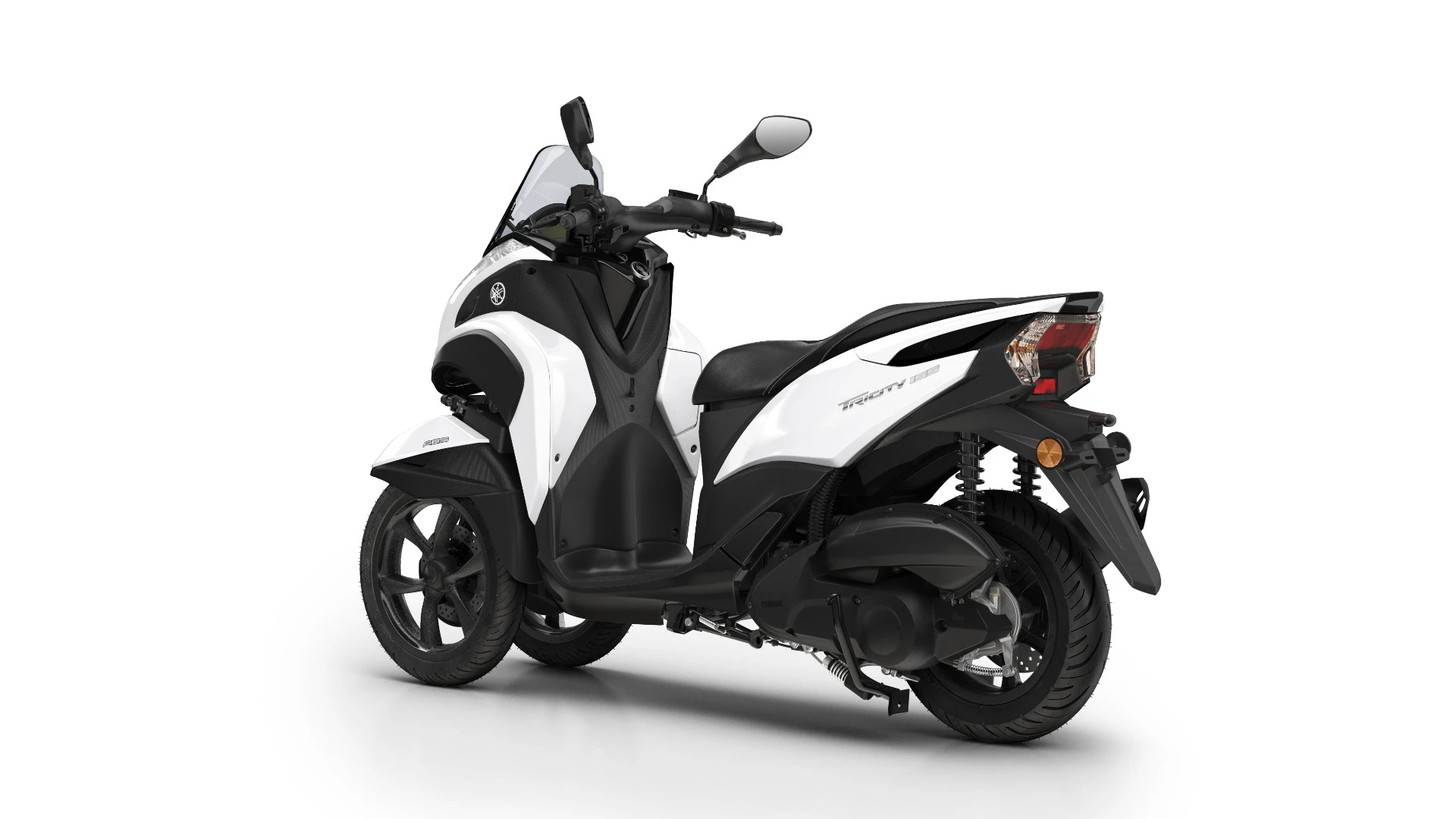 The Yamaha Tricity 155 in Milky White color