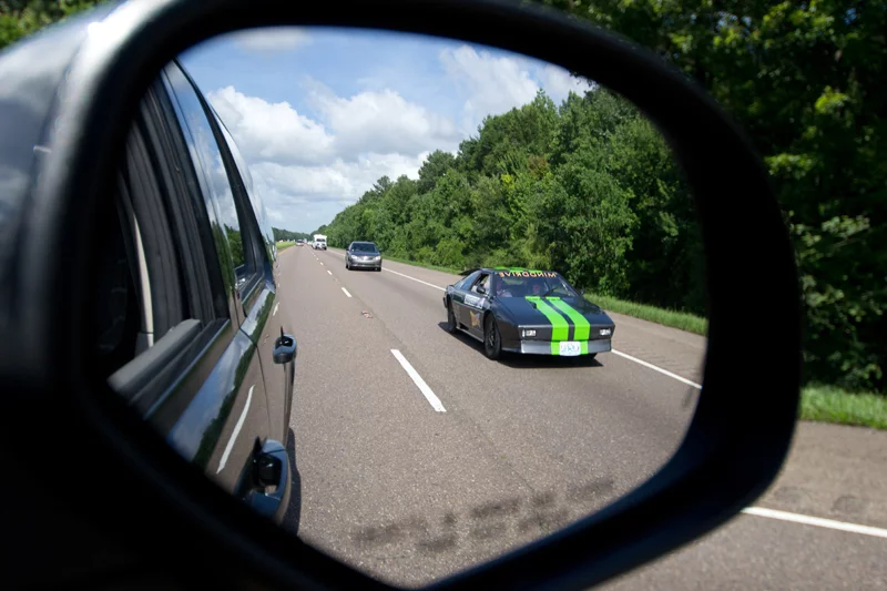 Is that a green Lotus in the mirror?