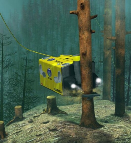 Innovative machines invade the forest the Sawfish Underwater Harvester