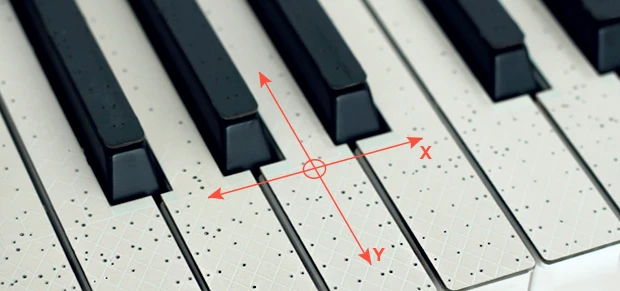 The TouchKeys system brings multitouch sound control to piano-style keyboards